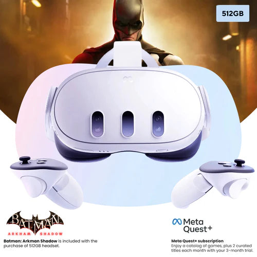 Meta Quest 3 All In One VR Gaming Headset (White) (128GB, 512GB)